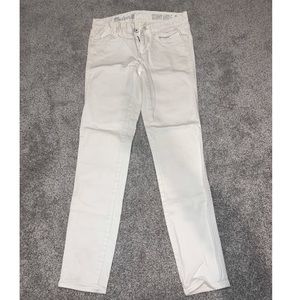 Madewell white skinny jeans